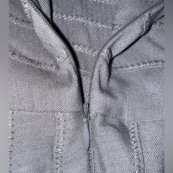 Catherine Malandrino Gray Sleeveless V-Neck Midi Dress,Size-8 - Picture 8 of 10